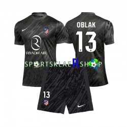 Atlético Madrid drakt Jan Oblak 13 Keeper Hjemmetrøye Kort erm 2024-2025 , Barnesett