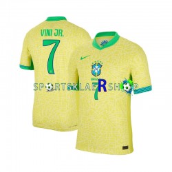 Brasil drakt VINI JR 7 Hjemmetrøye Kort erm 2024 , Herre