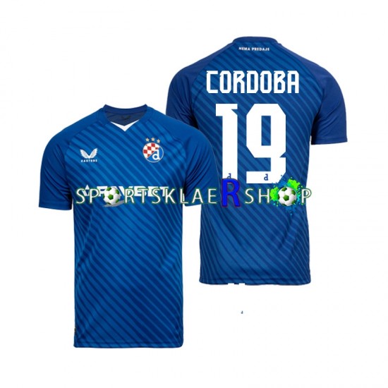Dinamo Zagreb drakt Juan Cordoba 19 Hjemmetrøye Kort erm 2024-2025 , Herre