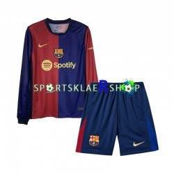 FC Barcelona drakt Hjemmetrøye Lang erm 2024-2025 , Barnesett