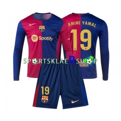 FC Barcelona drakt Lamine Yamal 19 Hjemmetrøye Lang erm 2024-2025 , Barnesett FC Barcelona drakt Lamine Yamal 19 Hjemmetrøye Lang erm 2024-2025 , Barnesett