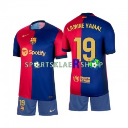 FC Barcelona drakt Lamine Yamal 19 Hjemmetrøye Kort erm 2024-2025 , Barnesett