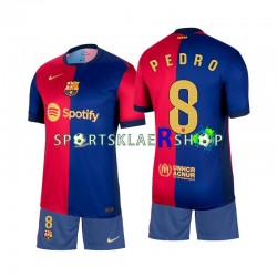 FC Barcelona drakt Pedro 8 Hjemmetrøye Kort erm 2024-2025 , Barnesett FC Barcelona drakt Pedro 8 Hjemmetrøye Kort erm 2024-2025 , Barnesett