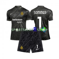 Inter Milan drakt Yann Sommer 1 Keeper Tredjetrøye Kort erm 2024-2025 , Barnesett