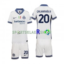 Inter Milan drakt Hakan Calhanoglu 20 Bortetrøye Kort erm 2024-2025 , Barnesett