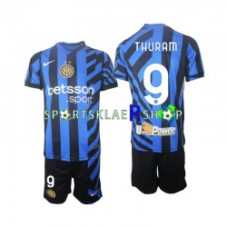 Inter Milan drakt Marcus Thuram 9 Hjemmetrøye Kort erm 2024-2025 , Barnesett