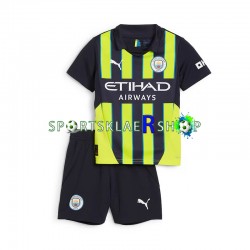 Manchester City drakt Bortetrøye Kort erm 2024-2025 , Barnesett