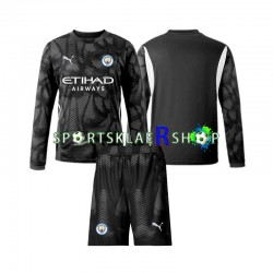 Manchester City drakt Keeper Fjerdetrøye Lang erm 2024-2025 , Barnesett