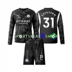 Manchester City drakt Ederson Moraes 31 Keeper Fjerdetrøye Lang erm 2024-2025 , Barnesett