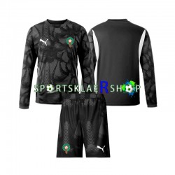 Marokko drakt Keeper Tredjetrøye Lang erm 2024 , Barnesett