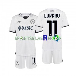 Napoli drakt Lukaku 11 Bortetrøye Kort erm 2024-2025 , Barnesett