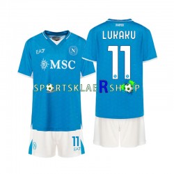 Napoli drakt Lukaku 11 Hjemmetrøye Kort erm 2024-2025 , Barnesett