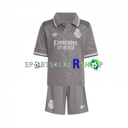 Real Madrid drakt Tredjetrøye Kort erm 2024-2025 , Barnesett