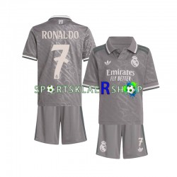 Real Madrid drakt Cristiano Ronaldo 7 Tredjetrøye Kort erm 2024-2025 , Barnesett