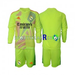 Real Madrid drakt Keeper Fjerdetrøye Lang erm 2024-2025 , Barnesett