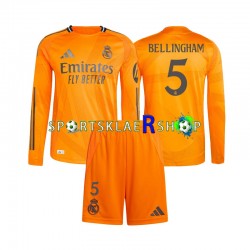 Real Madrid drakt Jude Bellingham 5 Bortetrøye Lang erm 2024-2025 , Barnesett