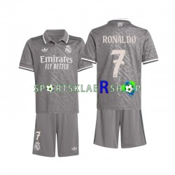 Real Madrid drakt Ronaldo 7 Tredjetrøye Kort erm 2024-2025 , Barnesett