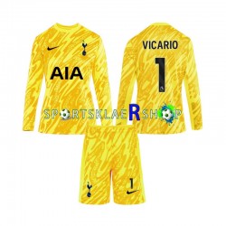 Tottenham Hotspur drakt Vicario 1 Keeper Hjemmetrøye Lang erm 2024-2025 , Barnesett