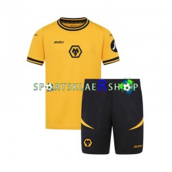 Wolverhampton Wanderers drakt Hjemmetrøye Kort erm 2024-2025 , Barnesett