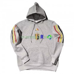 Belgia 2022-23 Grå Kul Hettegenser med Mønster , Herre