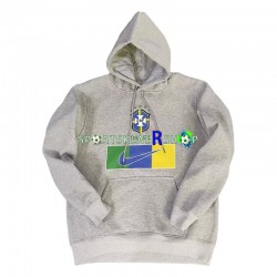 Brasil 2022-23 Grå Kul Hettegenser med Mønster , Herre