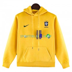 Brasil 2022-23 Gul Kul Hettegenser med Mønster , Herre