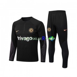 Chelsea 2022-23 Svart Trenings Collegegenser Set