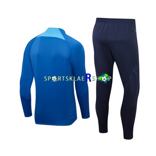 England 2022-23 Blå Trenings Collegegenser Set