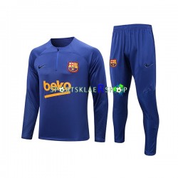 FC Barcelona 2022-23 Blå Trenings Collegegenser Set