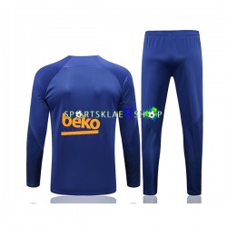 FC Barcelona 2022-23 Blå Trenings Collegegenser Set