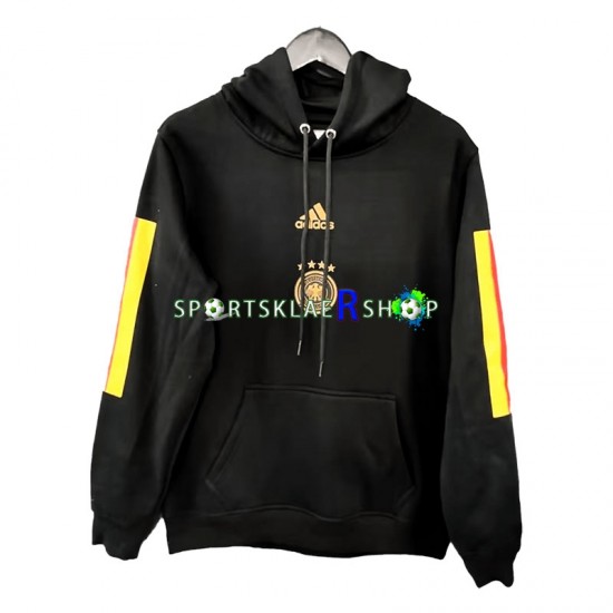 Tyskland 2022-23 Svart Kul Hettegenser med Mønster , Herre