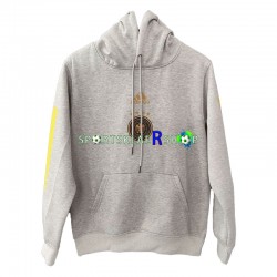 Tyskland 2022-23 Grå Kul Hettegenser med Mønster , Herre