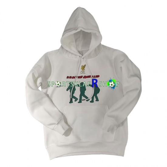 Liverpool 2022-23 Hvit Kul Hettegenser med Mønster , Herre