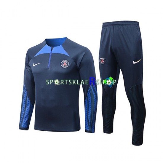 Paris Saint-Germain 2022-23 Blå Trenings Collegegenser Set SKU001