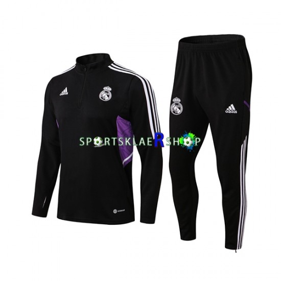 Real Madrid 2022-23 Svart Trenings Collegegenser Set