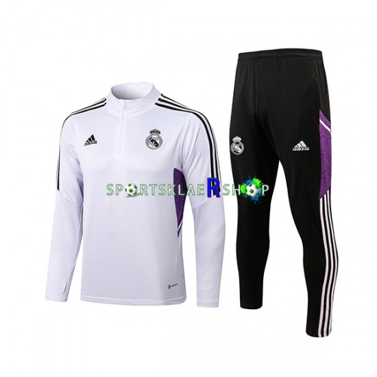 Real Madrid 2022-23 Hvit Trenings Collegegenser Set