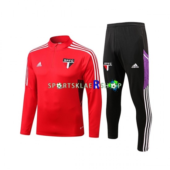 Sao Paulo 2022-23 Rød Trenings Collegegenser Set