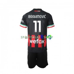 AC Milan drakt Ibrahimovic 11 Hjemmetrøye Kort erm 2022-23 , Barnesett AC Milan drakt Ibrahimovic 11 Hjemmetrøye Kort erm 2022-23 , Barnesett