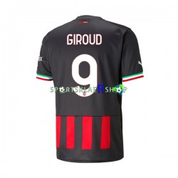 AC Milan drakt Olivier Giroud 9 Hjemmetrøye Kort erm 2022-23 , Herre AC Milan drakt Olivier Giroud 9 Hjemmetrøye Kort erm 2022-23 , Herre