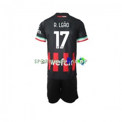 AC Milan drakt Rafael Leao 17 Hjemmetrøye Kort erm 2022-23 , Barnesett AC Milan drakt Rafael Leao 17 Hjemmetrøye Kort erm 2022-23 , Barnesett