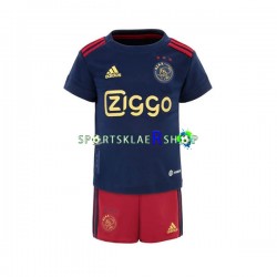 AFC Ajax drakt Bortetrøye Kort erm 2022-23 , Barnesett