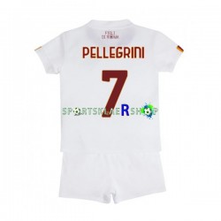AS Roma drakt Lorenzo Pellegrini 7 Bortetrøye Kort erm 2022-23 , Barnesett AS Roma drakt Lorenzo Pellegrini 7 Bortetrøye Kort erm 2022-23 , Barnesett