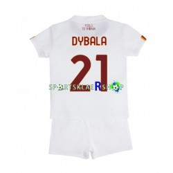 AS Roma drakt Paulo Dybala 21 Bortetrøye Kort erm 2022-23 , Barnesett
