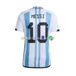 Argentina drakt Lionel Messi 10 Hjemmetrøye Kort erm VM 2022 , Herre