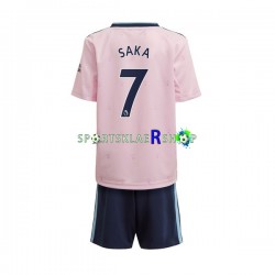 Arsenal drakt Saka 7 Tredjetrøye Kort erm 2022-23 , Barnesett