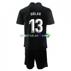 Atlético Madrid drakt Jan Oblak 13 Keeper Bortetrøye Kort erm 2021-22 , Barnesett