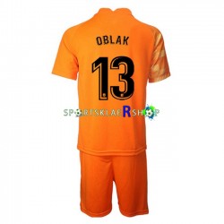 Atlético Madrid drakt Jan Oblak 13 Keeper Hjemmetrøye Kort erm 2021-22 , Barnesett