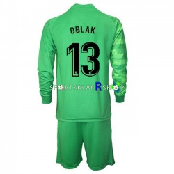Atlético Madrid drakt Jan Oblak 13 Keeper Tredjetrøye Lang erm 2021-22 , Barnesett