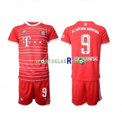 FC Bayern München drakt Lewandowski 9 Hjemmetrøye Kort erm 2022-23 , Barnesett