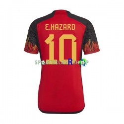 Belgia drakt Hazard 10 Hjemmetrøye Kort erm VM 2022 , Herre